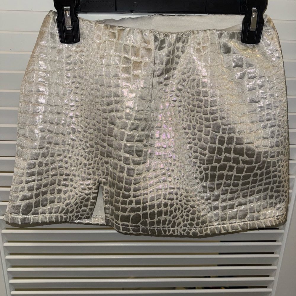 Missguided Metallic Croc-Embossed Set - Picture 3 of 6